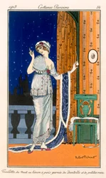 Camicia da notte a pois con pizzo e mini-rose, 1914